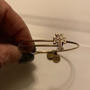 Gold Cross Alex & Ani bracelet
